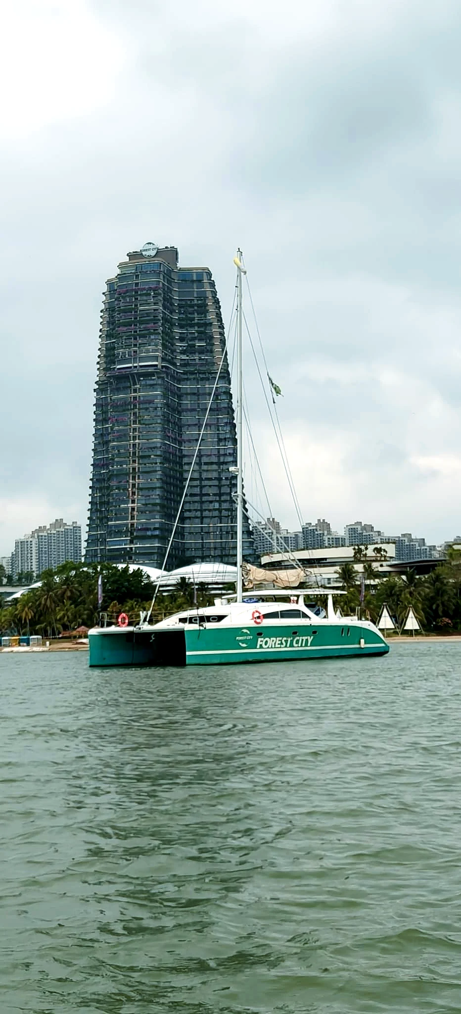SeaQuest II viewed from the shore at Forest City